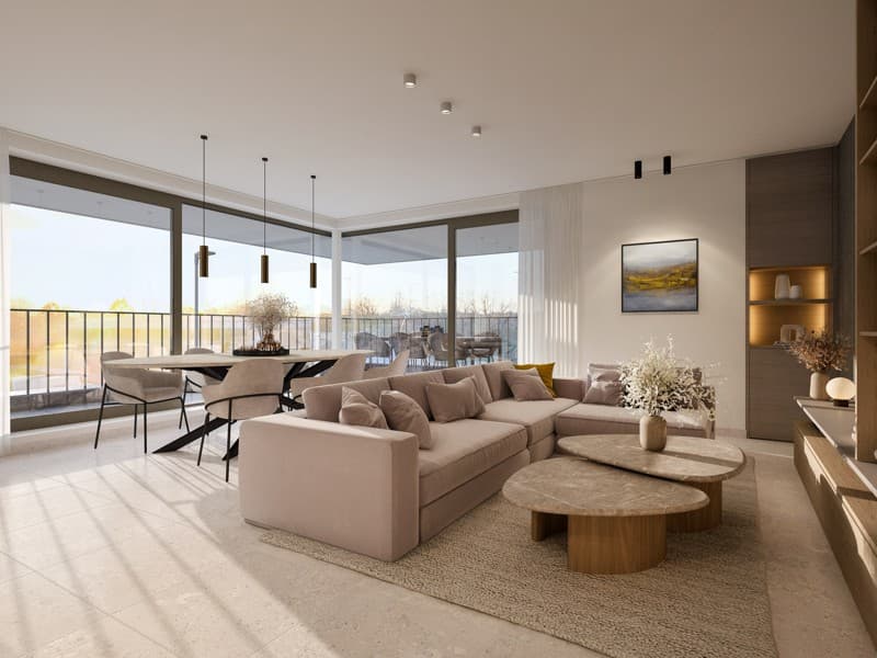 OPTIE - MOGELIJKHEID AANKOOP NIEUWBOUW à 6% BTW - LUXUEUS PENTHOUSE TE KOOP OP TOPLOCATIE IN LOCHRISTI (WACHTEBEKE) - PRIJS INCLUSIEF ONDERGRONDSE PARKEERPLAATS EN KELDERBERGING – foto 5